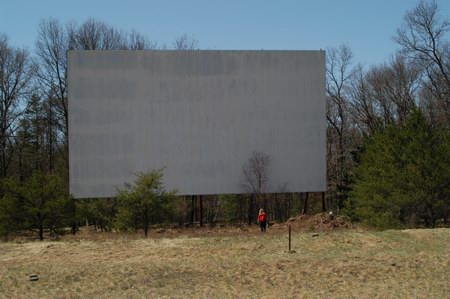 Pine Aire Drive-In Theatre (Pine-Aire) - Screen Front - Photo From Water Winter Wonderland (newer photo)